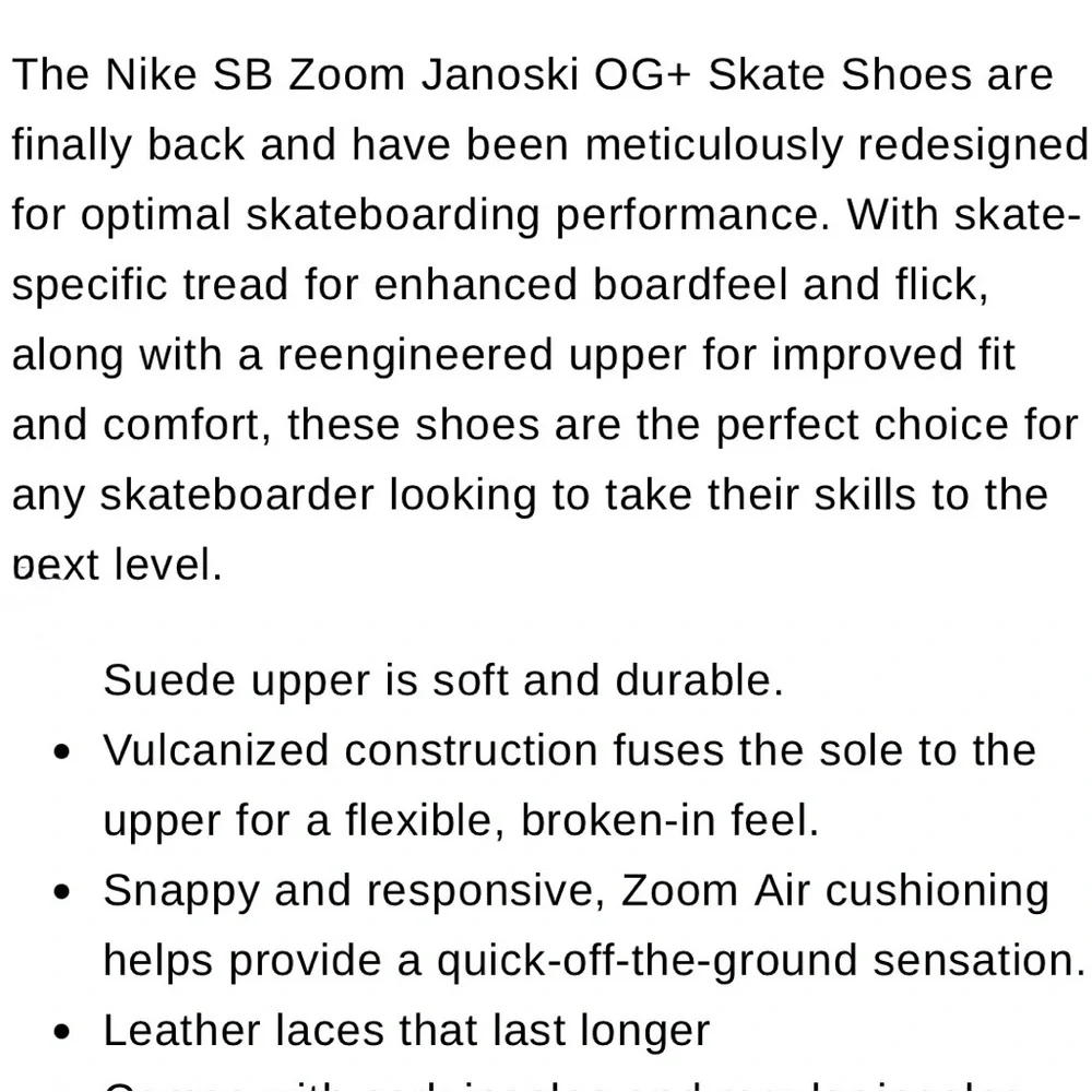 Nike SB Zoom Janoski Skate Shoes